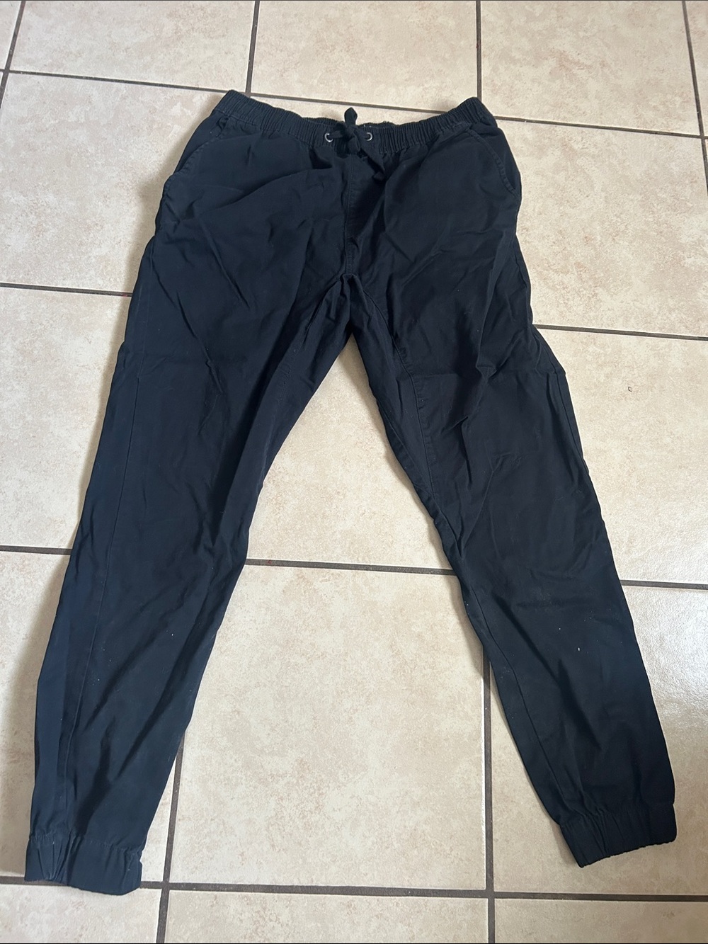 Crooks & Castles Black Drawstring Joggers